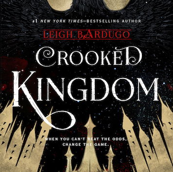 Book cover featuring a cloudy background and a large black crow/eagle.