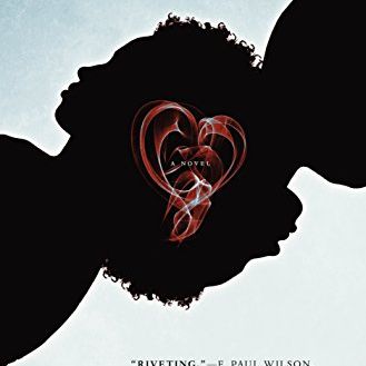 Image of the book cover of False Hearts where it has two finger prints blending together to make a heart.
