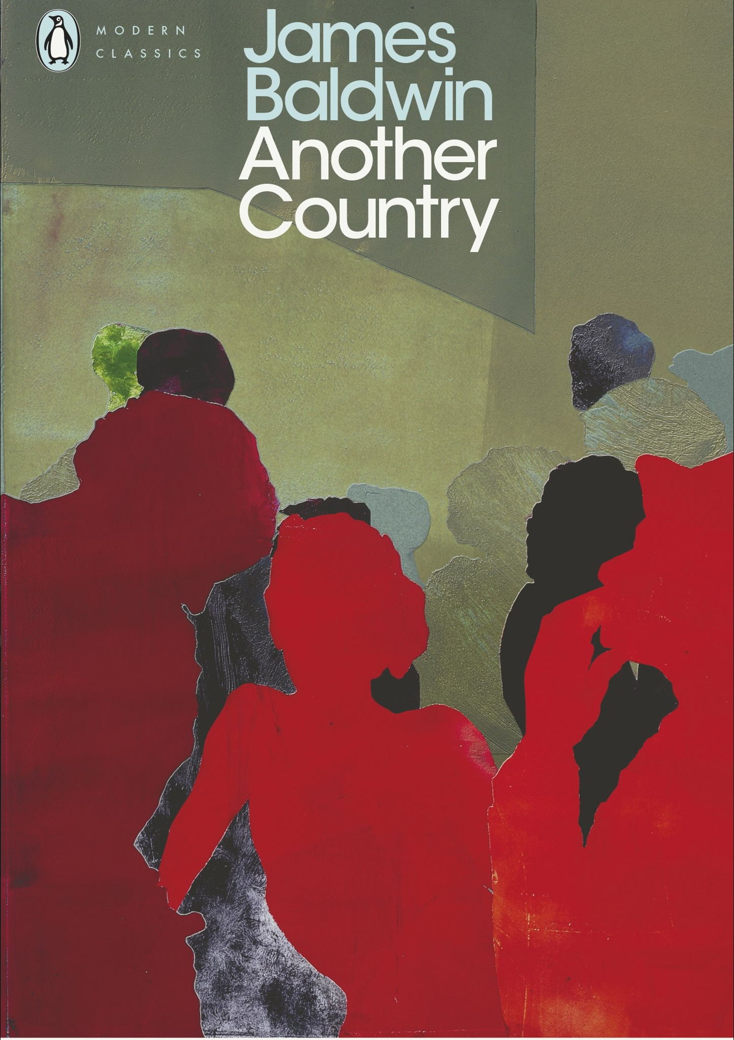 Portada del libro con arte abstracto de figuras en rojo y otro detrás en colores oscuros.