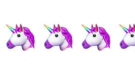3.5 emojis de unicornio