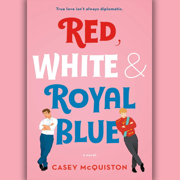 The book cover featuring drawings of two men side by side with playful font.