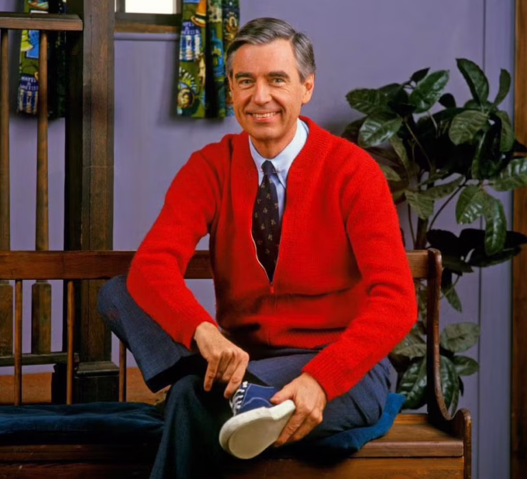 Picture of Fred Rogers in his television show Mister Roger´s Neighborhohod.