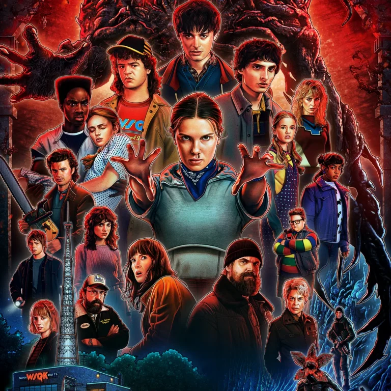 Season 5 poster of Stranger Things.