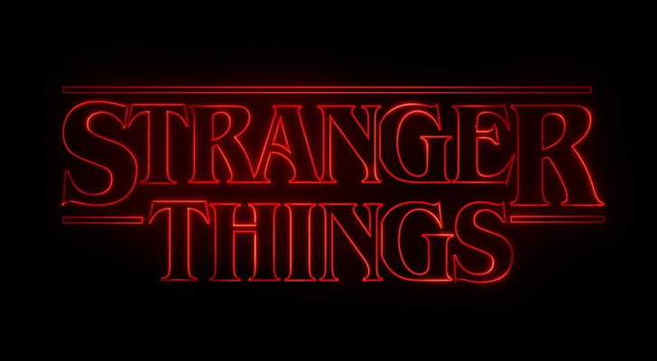 Stranger Things title credits.