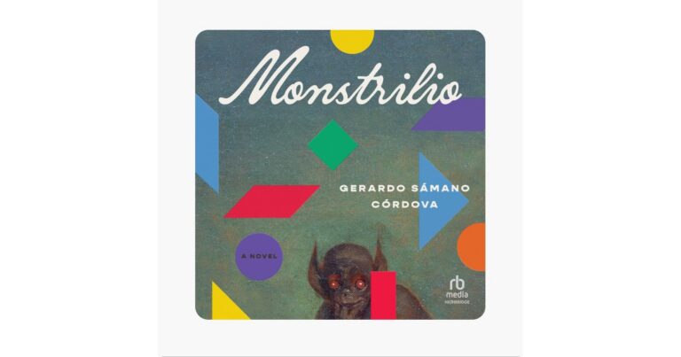 Book cover of Gerardo Sámano Córdova's debut novel, Monstrilio (2023).
